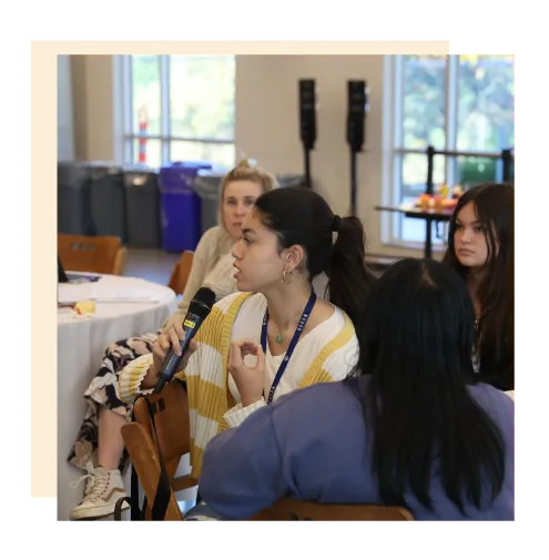 A student speaker