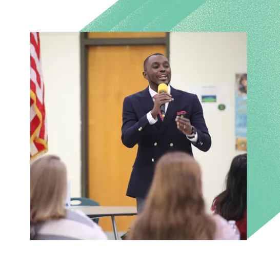 A student speaker